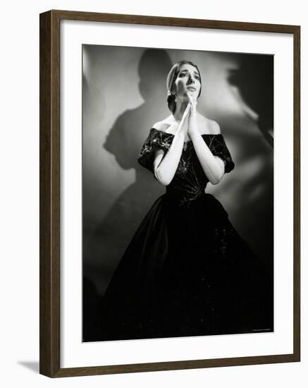 Maria Callas as Violetta in La Traviata-Houston Rogers-Framed Photographic Print