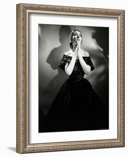 Maria Callas as Violetta in La Traviata-Houston Rogers-Framed Photographic Print