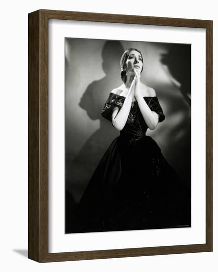 Maria Callas as Violetta in La Traviata-Houston Rogers-Framed Photographic Print