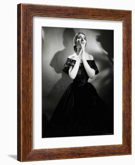 Maria Callas as Violetta in La Traviata-Houston Rogers-Framed Photographic Print