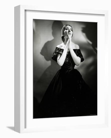 Maria Callas as Violetta in La Traviata-Houston Rogers-Framed Photographic Print