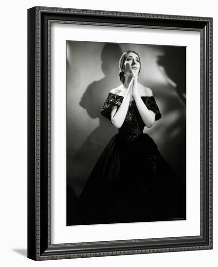 Maria Callas as Violetta in La Traviata-Houston Rogers-Framed Photographic Print