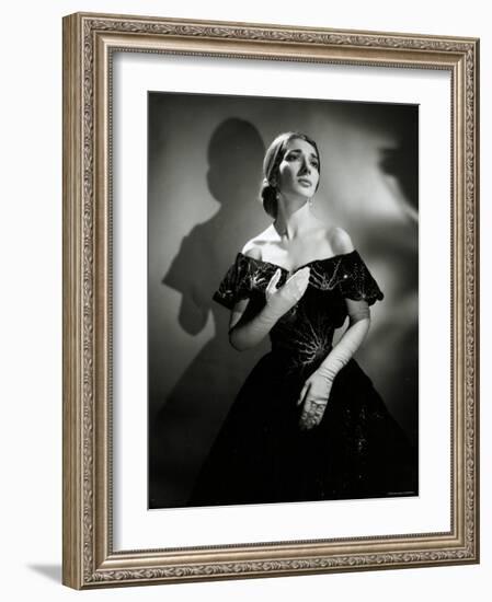 Maria Callas as Violetta in La Traviata-Houston Rogers-Framed Photographic Print