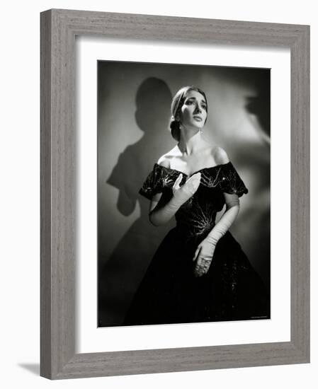 Maria Callas as Violetta in La Traviata-Houston Rogers-Framed Photographic Print