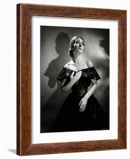 Maria Callas as Violetta in La Traviata-Houston Rogers-Framed Photographic Print