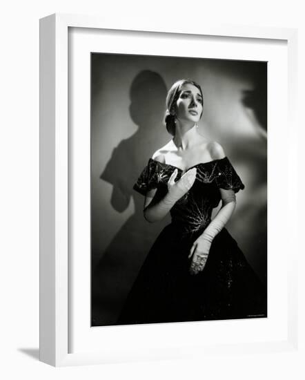 Maria Callas as Violetta in La Traviata-Houston Rogers-Framed Photographic Print