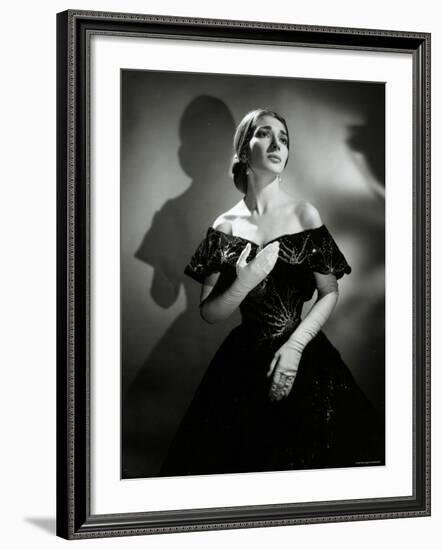 Maria Callas as Violetta in La Traviata-Houston Rogers-Framed Photographic Print