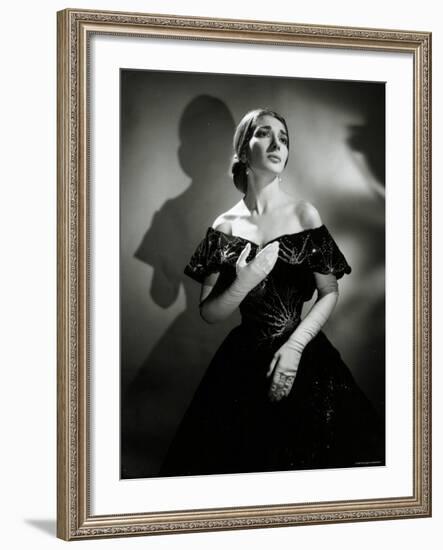 Maria Callas as Violetta in La Traviata-Houston Rogers-Framed Photographic Print