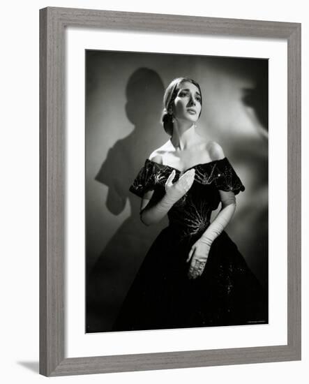 Maria Callas as Violetta in La Traviata-Houston Rogers-Framed Photographic Print