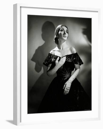 Maria Callas as Violetta in La Traviata-Houston Rogers-Framed Photographic Print