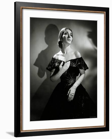 Maria Callas as Violetta in La Traviata-Houston Rogers-Framed Photographic Print