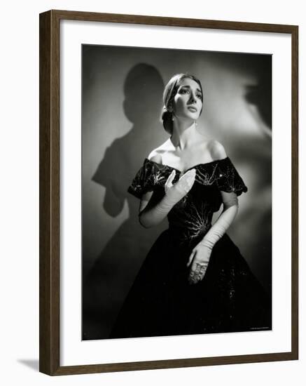 Maria Callas as Violetta in La Traviata-Houston Rogers-Framed Photographic Print