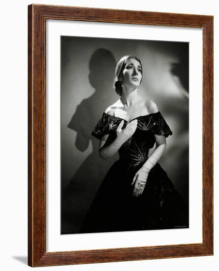 Maria Callas as Violetta in La Traviata-Houston Rogers-Framed Photographic Print