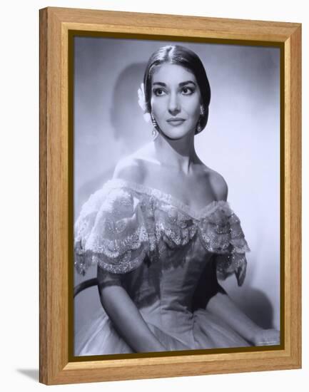 Maria Callas, December 2, 1923 - September 16, 1977, the Most Renowned Opera Singer of the 1950s-Houston Rogers-Framed Premier Image Canvas