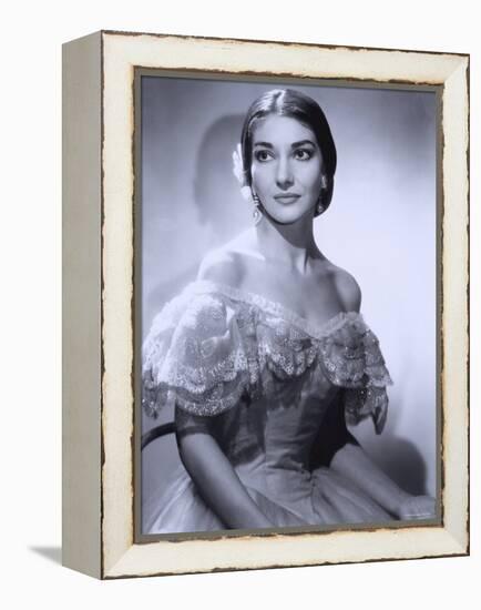 Maria Callas, December 2, 1923 - September 16, 1977, the Most Renowned Opera Singer of the 1950s-Houston Rogers-Framed Premier Image Canvas