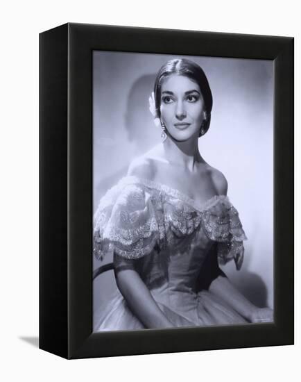 Maria Callas, December 2, 1923 - September 16, 1977, the Most Renowned Opera Singer of the 1950s-Houston Rogers-Framed Premier Image Canvas