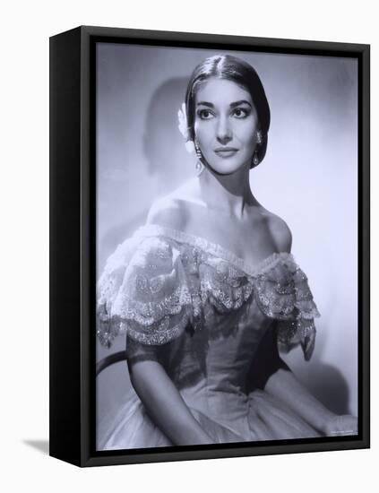 Maria Callas, December 2, 1923 - September 16, 1977, the Most Renowned Opera Singer of the 1950s-Houston Rogers-Framed Premier Image Canvas