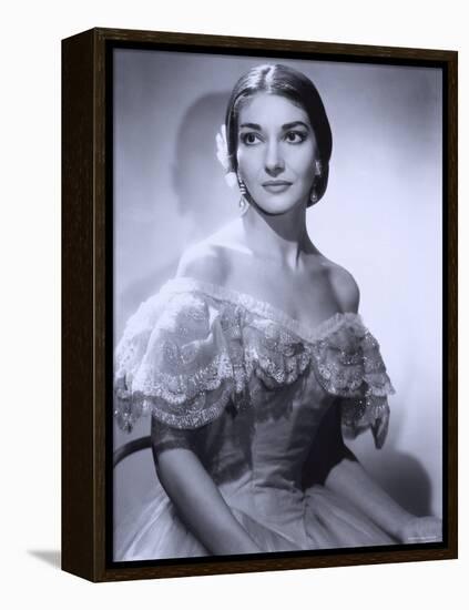 Maria Callas, December 2, 1923 - September 16, 1977, the Most Renowned Opera Singer of the 1950s-Houston Rogers-Framed Premier Image Canvas