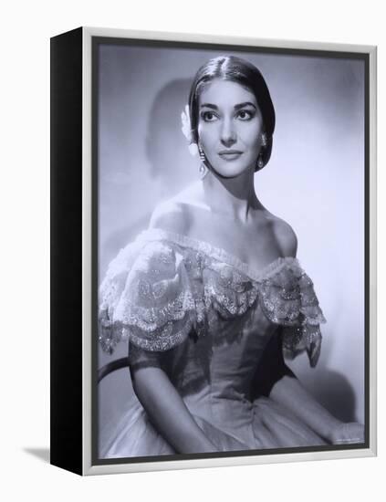 Maria Callas, December 2, 1923 - September 16, 1977, the Most Renowned Opera Singer of the 1950s-Houston Rogers-Framed Premier Image Canvas