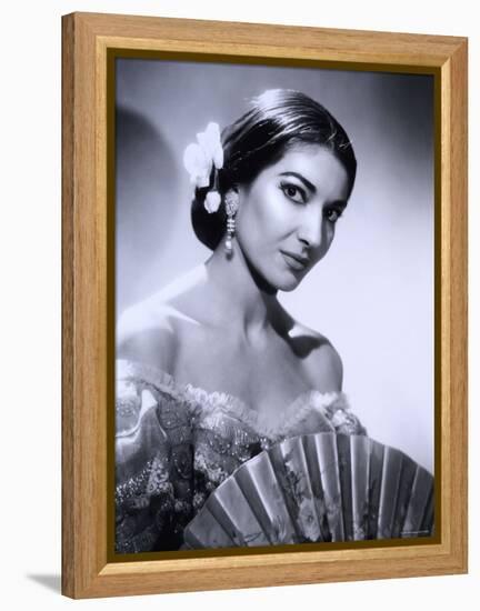 Maria Callas, December 2, 1923 - September 16, 1977, the Most Renowned Opera Singer of the 1950s-Houston Rogers-Framed Premier Image Canvas