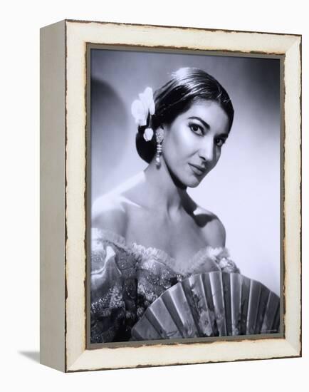 Maria Callas, December 2, 1923 - September 16, 1977, the Most Renowned Opera Singer of the 1950s-Houston Rogers-Framed Premier Image Canvas