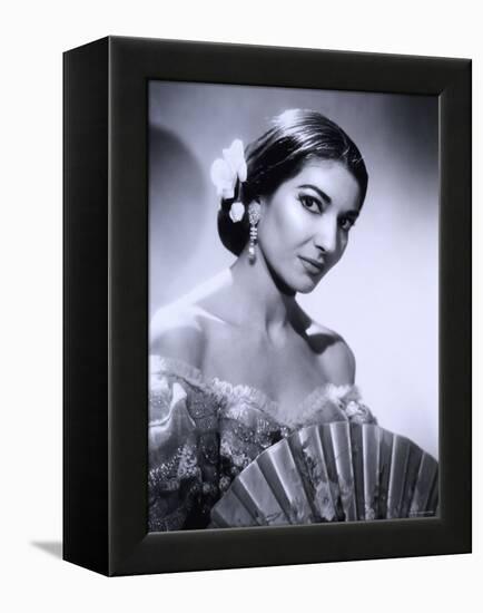 Maria Callas, December 2, 1923 - September 16, 1977, the Most Renowned Opera Singer of the 1950s-Houston Rogers-Framed Premier Image Canvas