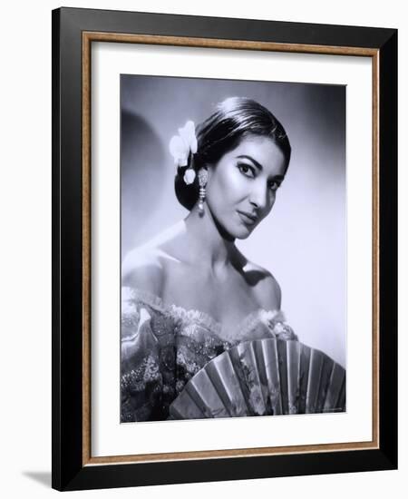 Maria Callas, December 2, 1923 - September 16, 1977, the Most Renowned Opera Singer of the 1950s-Houston Rogers-Framed Photographic Print