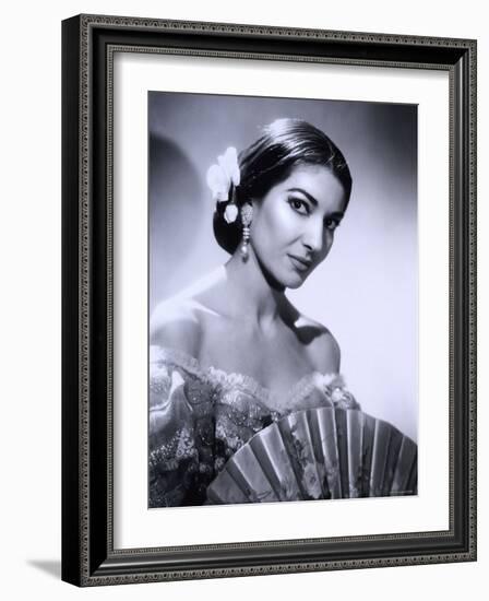 Maria Callas, December 2, 1923 - September 16, 1977, the Most Renowned Opera Singer of the 1950s-Houston Rogers-Framed Photographic Print