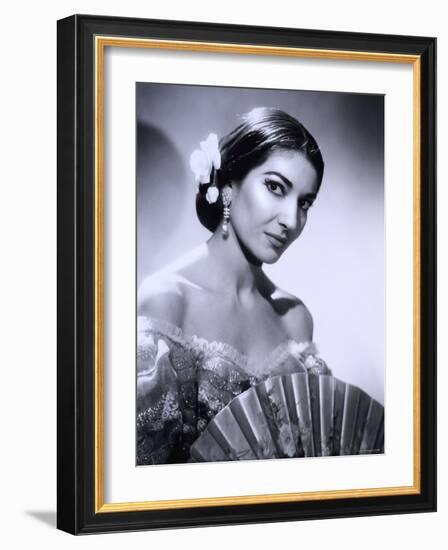 Maria Callas, December 2, 1923 - September 16, 1977, the Most Renowned Opera Singer of the 1950s-Houston Rogers-Framed Photographic Print