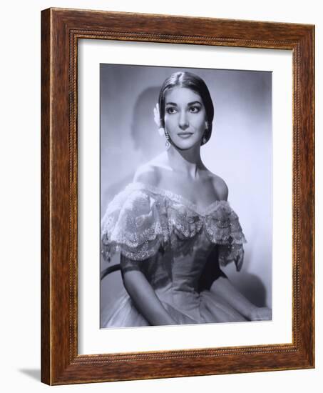 Maria Callas, December 2, 1923 - September 16, 1977, the Most Renowned Opera Singer of the 1950s-Houston Rogers-Framed Photographic Print