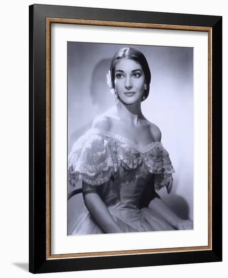 Maria Callas, December 2, 1923 - September 16, 1977, the Most Renowned Opera Singer of the 1950s-Houston Rogers-Framed Photographic Print