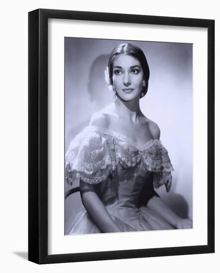 Maria Callas, December 2, 1923 - September 16, 1977, the Most Renowned Opera Singer of the 1950s-Houston Rogers-Framed Photographic Print