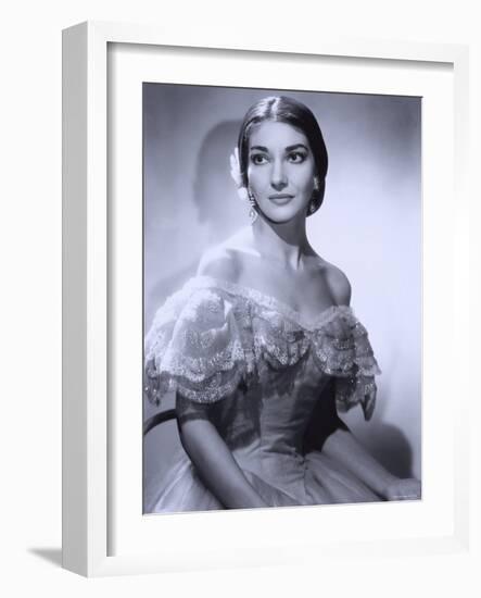 Maria Callas, December 2, 1923 - September 16, 1977, the Most Renowned Opera Singer of the 1950s-Houston Rogers-Framed Photographic Print