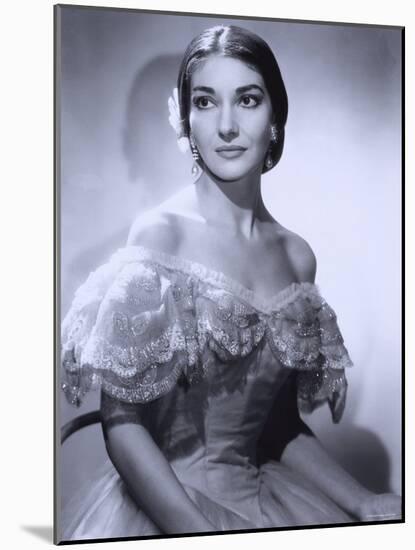 Maria Callas, December 2, 1923 - September 16, 1977, the Most Renowned Opera Singer of the 1950s-Houston Rogers-Mounted Photographic Print