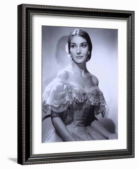 Maria Callas, December 2, 1923 - September 16, 1977, the Most Renowned Opera Singer of the 1950s-Houston Rogers-Framed Photographic Print