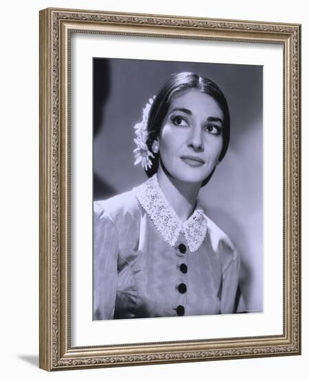 Maria Callas, December 2, 1923 - September 16, 1977, the Most Renowned Opera Singer of the 1950s-Houston Rogers-Framed Photographic Print