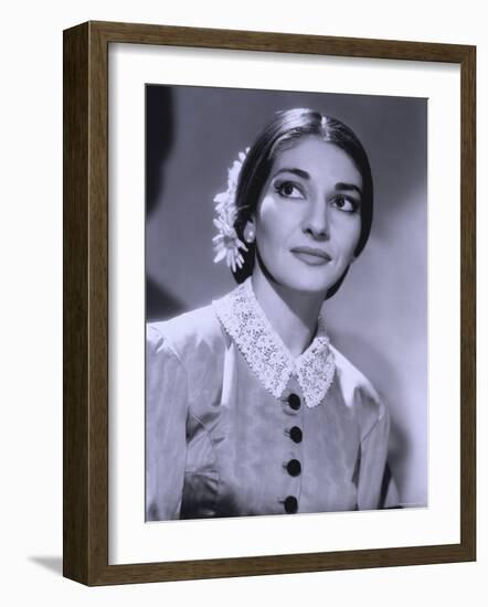 Maria Callas, December 2, 1923 - September 16, 1977, the Most Renowned Opera Singer of the 1950s-Houston Rogers-Framed Photographic Print