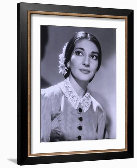 Maria Callas, December 2, 1923 - September 16, 1977, the Most Renowned Opera Singer of the 1950s-Houston Rogers-Framed Photographic Print