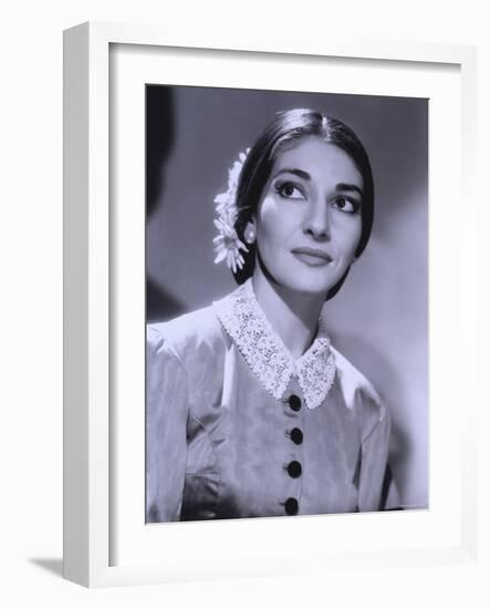 Maria Callas, December 2, 1923 - September 16, 1977, the Most Renowned Opera Singer of the 1950s-Houston Rogers-Framed Photographic Print