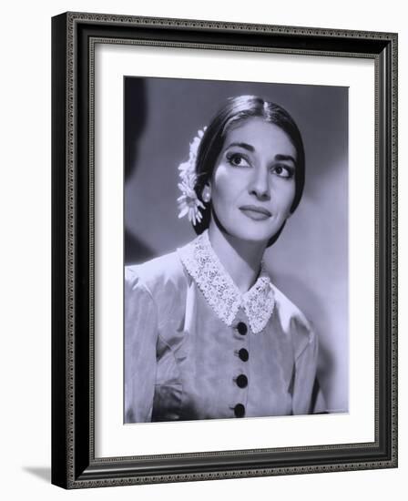 Maria Callas, December 2, 1923 - September 16, 1977, the Most Renowned Opera Singer of the 1950s-Houston Rogers-Framed Photographic Print