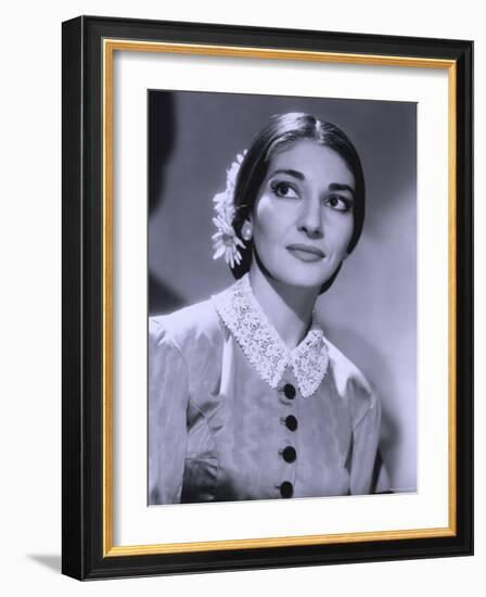 Maria Callas, December 2, 1923 - September 16, 1977, the Most Renowned Opera Singer of the 1950s-Houston Rogers-Framed Photographic Print