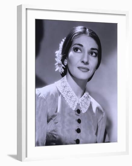 Maria Callas, December 2, 1923 - September 16, 1977, the Most Renowned Opera Singer of the 1950s-Houston Rogers-Framed Photographic Print