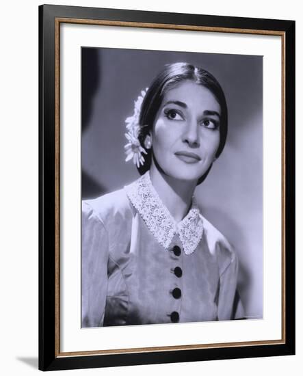 Maria Callas, December 2, 1923 - September 16, 1977, the Most Renowned Opera Singer of the 1950s-Houston Rogers-Framed Photographic Print