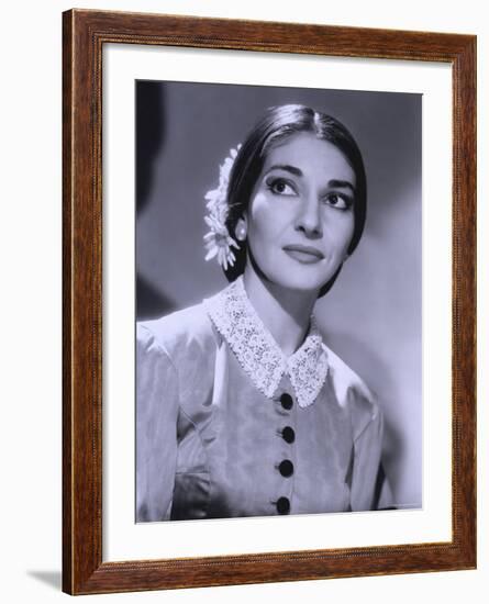 Maria Callas, December 2, 1923 - September 16, 1977, the Most Renowned Opera Singer of the 1950s-Houston Rogers-Framed Photographic Print