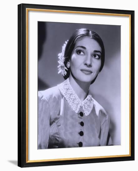 Maria Callas, December 2, 1923 - September 16, 1977, the Most Renowned Opera Singer of the 1950s-Houston Rogers-Framed Photographic Print