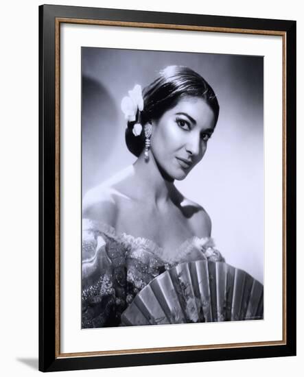 Maria Callas, December 2, 1923 - September 16, 1977, the Most Renowned Opera Singer of the 1950s-Houston Rogers-Framed Photographic Print