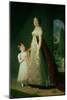 Maria Carolina Bonaparte (1782-1839) Queen of Naples with Her Daughter Laetitia Murat, 1807-Elisabeth Louise Vigee-LeBrun-Mounted Giclee Print