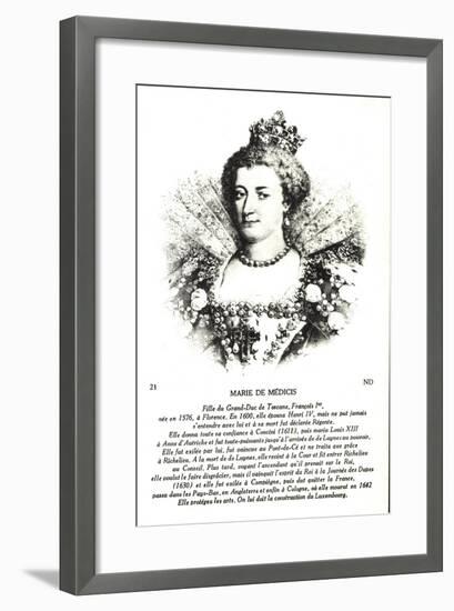 Maria Di Medici, Frau Heinrich Des IV-null-Framed Giclee Print