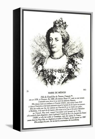 Maria Di Medici, Frau Heinrich Des IV-null-Framed Premier Image Canvas