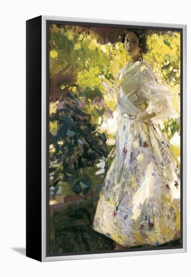 Maria Dressed as Valencian Farmer-Joaquín Sorolla y Bastida-Framed Stretched Canvas